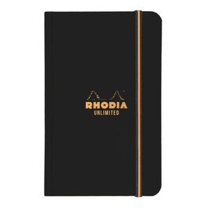 Rhodia "Unlimited" Pocket Notebook - Black 3.5 x 5.5 - NEW